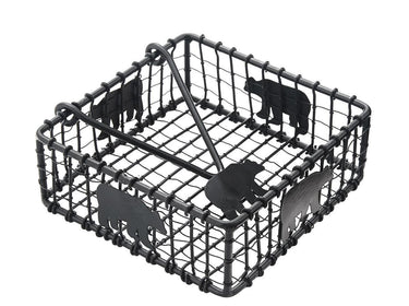 Black Bear Wire Beverage Napkin Holder - Park Designs - The Fox Decor